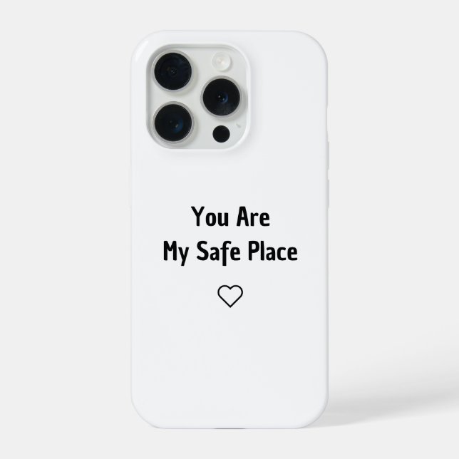 Coque iPhone Étui de téléphone Vous êtes mon refuge (Verso)
