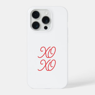 Coque iPhone 15 Pro Étui de téléphone XO XO d'amour romantique