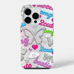 Coque Pour iPhone 14 Plus Étui de téléphone Y2K esthétique Papillon Nostalgi