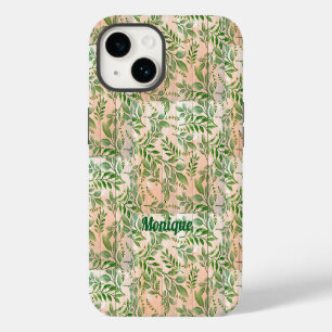 Coque Pour iPhone 14 Étui de verdure abstrait personnalisé Case-Mate iP