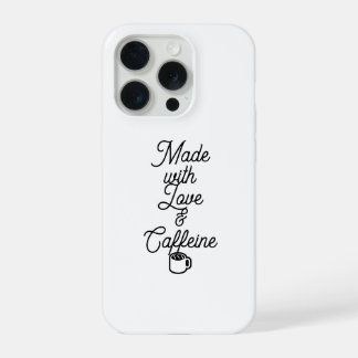 Coque iPhone 15 Pro Étui drôle pour iPhone 15 Pro - Fait avec amour & 