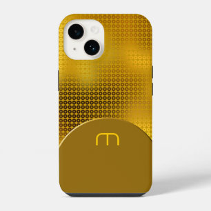 Coque Pour iPhone 14 Étui en sequins dorés monogramme Case-Mate pour iP