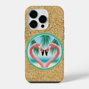 Coque Pour iPhone 14 Plus Étui Flamingo Love (Tropical Valentine) Case-Mate