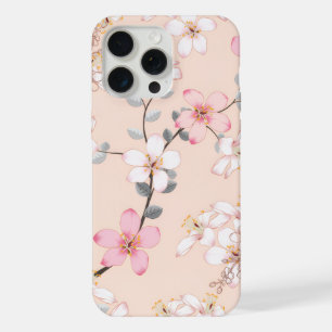 Coque iPhone 15 Pro Max étui fleur de cerisier