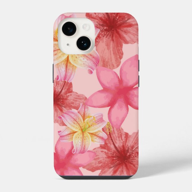 Coque iPhone Étui floral (Verso)