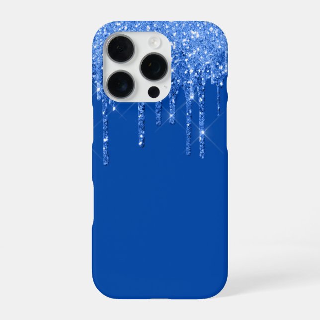 Coque iPhone Étui Glitter Drip pour iPhone 16 Pro (Verso)