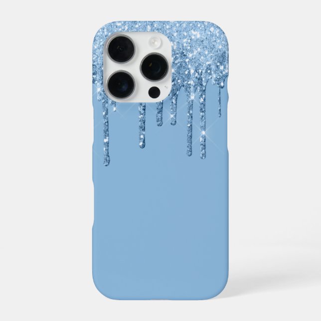 Coque iPhone Étui Glitter Drip pour iPhone 16 Pro (Verso)