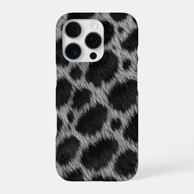 Coque iPhone Étui guépard gris pour iPhone 16 Pro Max (Verso)