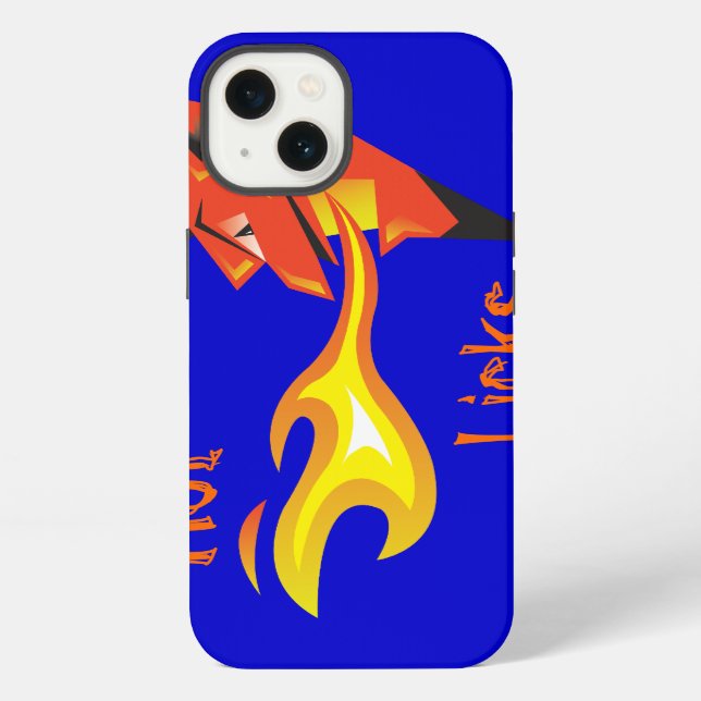 Coque iPhone Étui iPad Fiery Devil's Head_Hot Licks (Verso)