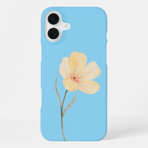 Coque iPhone 16 Plus Étui iPad fleur aquarelle minimaliste
