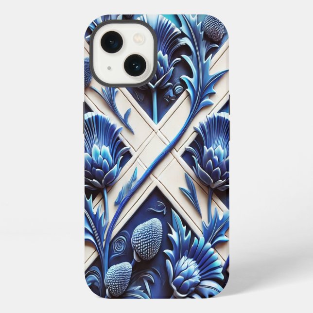 Coque iPhone Étui iPhone 13 Case-Mate avec motif de chardons éc (Verso)
