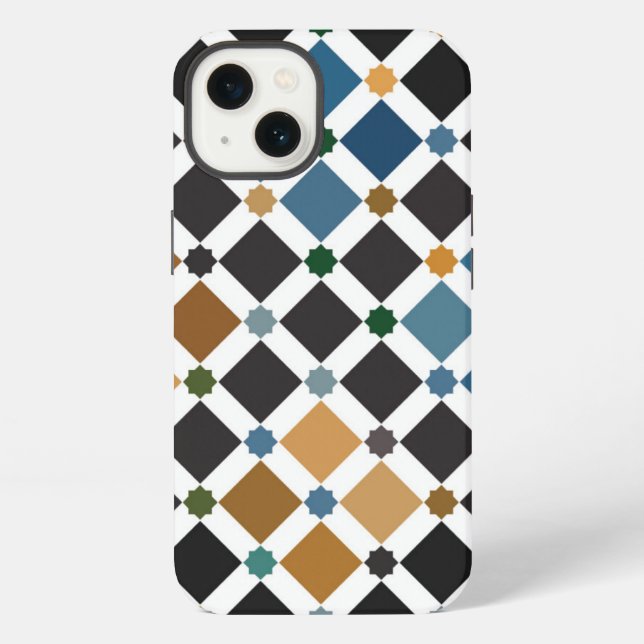 Coque iPhone Étui iPhone 13 Géométrique Alhambra – artistique e (Verso)