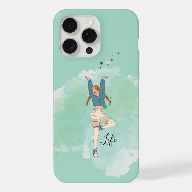 Coque iPhone Étui iPhone 15 Danse de Vie Joyeuse (Verso)