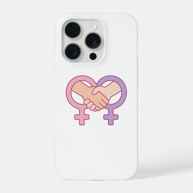 Coque iPhone Étui iPhone 15 Pro Cadeau d'Unité des Femmes JIF (Verso)