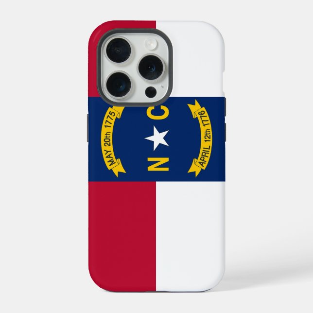 Coque iPhone Étui iPhone 15 Pro Case-Mate, drapeau de Caroline  (Verso)