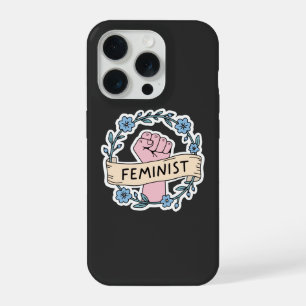 Coque iPhone 15 Pro Étui iPhone 15 Pro Floral Féministe