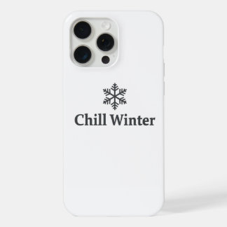 Coque iPhone 15 Pro Max Étui iPhone 15 Pro Ma flocon de neige minimaliste
