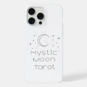 Coque iPhone 15 Pro Max Étui iPhone 15 Tarot Lune Mystique Minimaliste