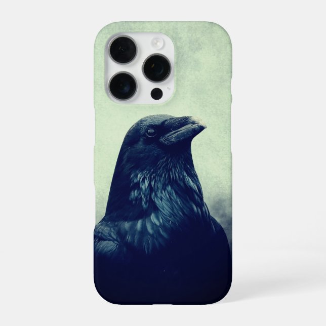 Coque iPhone Étui iPhone 16 Pro Graphique Esthétique Corbeau My (Verso)