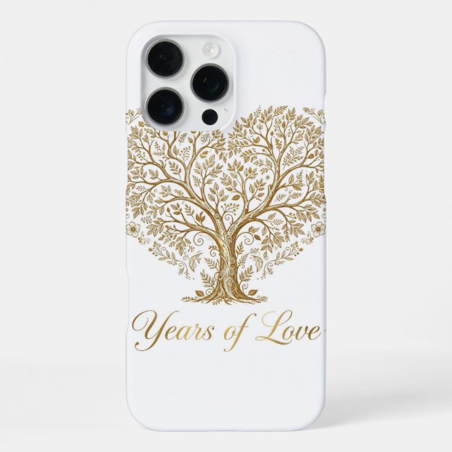 Coque iPhone Étui iPhone 16 Pro Max Années d'Amour (Verso)