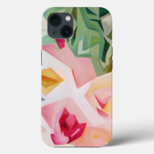 Étui iPhone 6 Fleurs Abstraites Rose