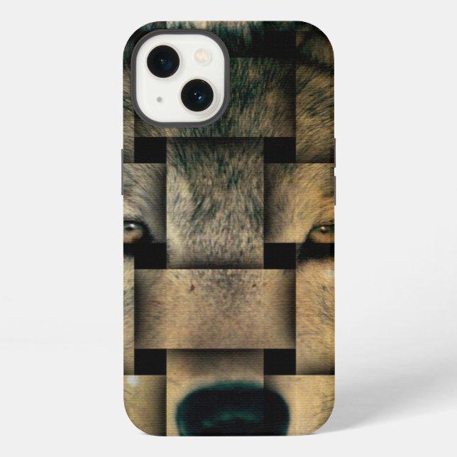 Coque iPhone Étui iPhone 6 Woven Wolf (Verso)