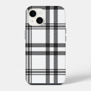 Coque Pour iPhone 14 Étui Iphone à carreaux noir et blanc