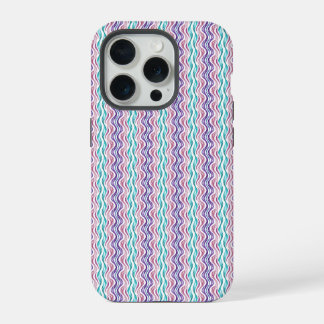 Coque iPhone 15 Pro Étui iPhone à motif abstrait ondulé élégant