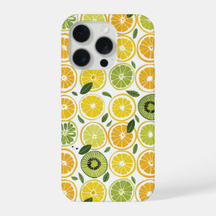 Coque iPhone 15 Pro Étui iPhone à motif de citron esthétique d'été