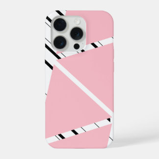 Coque iPhone 15 Pro Étui iPhone à motif zigzag rose