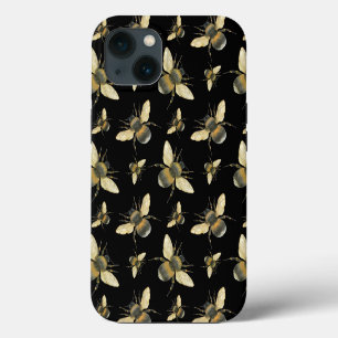 Etui iPhone 13 Étui iPhone abeille aquarelle