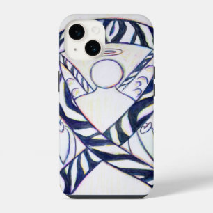 Coque Pour iPhone 14 Étui iPhone Ange Ruban de Sensibilisation aux Rayu
