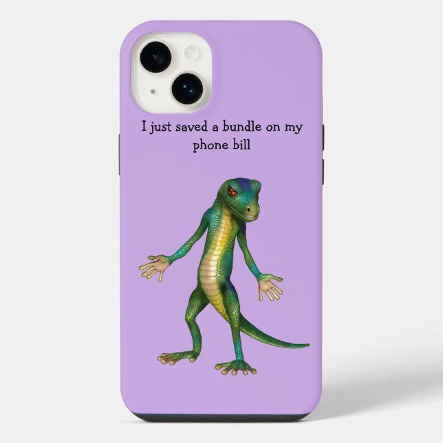 Coque iPhone Étui iPhone Art Lizard Drôle iPhone 14 Plus (Verso)