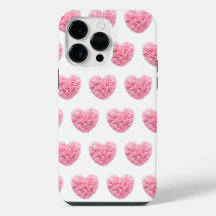 Étui iPhone avec cœur rose
