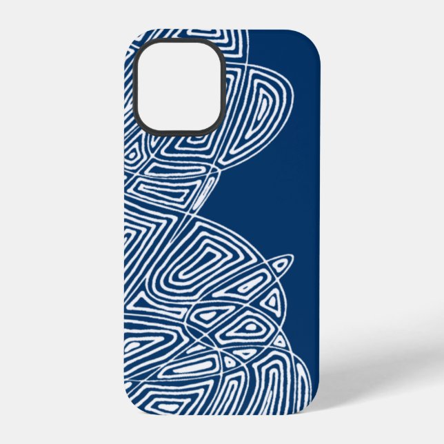 Coque iPhone Étui iPhone Blue Waves (Verso)