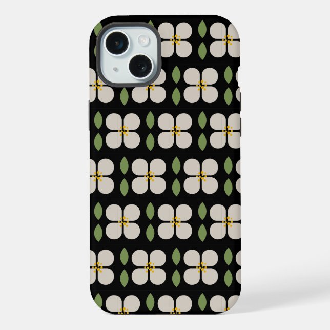 Coque iPhone ÉTUI iPhone botanique IVORY VINES (Verso)