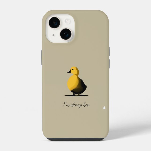 Coque iPhone Étui iPhone Canard Encourageant (Verso)