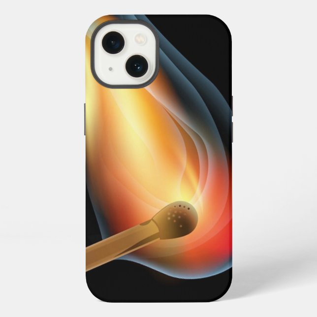 Coque iPhone Étui iPhone Case-Mate à motif de flammes ardentes (Verso)
