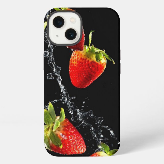 Coque iPhone Étui iPhone Case-Mate à motif fraise (Verso)