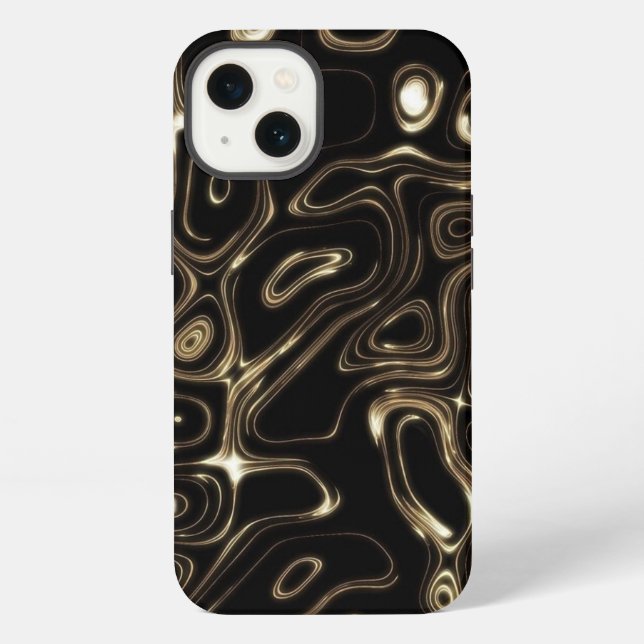 Coque iPhone Étui iPhone Case-Mate abstrait noir (Verso)