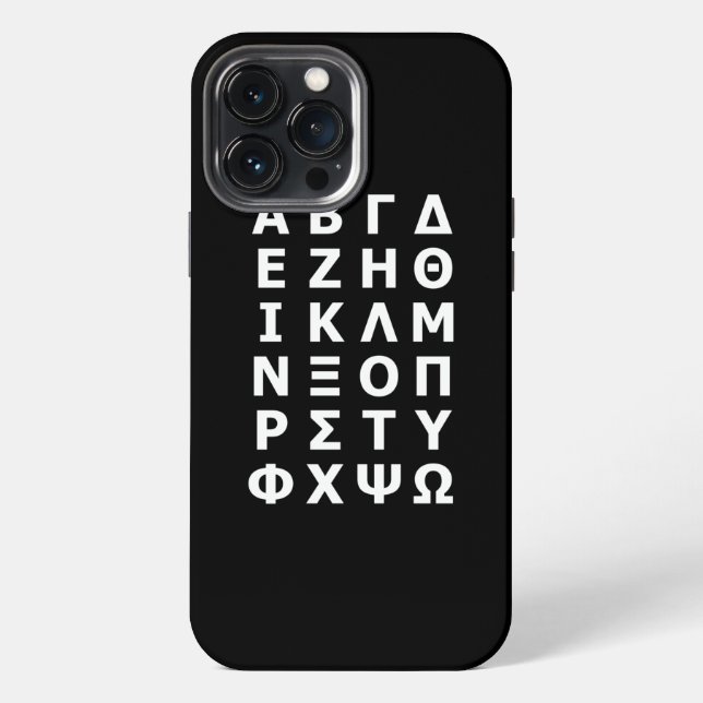 Coque iPhone Étui iPhone Case-Mate Alphabet Grec (Verso)