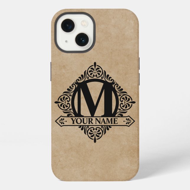Coque iPhone Étui iPhone Case-Mate avec motif monogramme orné (Verso)