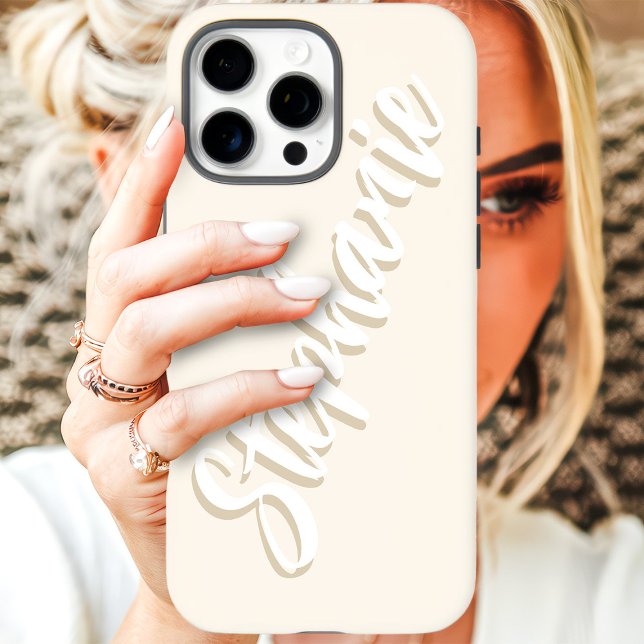 Coque iPhone Étui iPhone Case-Mate écriture minimale ivoire mod (Créateur téléchargé)