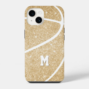 Coque Pour iPhone 14 Étui iPhone Case-Mate en or avec monogramme de fil