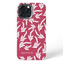 Étui iPhone Case-Mate feuilles Viva magenta