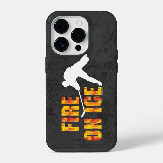 Coque iPhone Étui iPhone Case-Mate Hockey Fire On Ice (Verso)