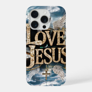Coque iPhone 15 Pro Étui iPhone Case-Mate J'aime Jésus #4