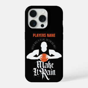 Coque iPhone 15 Pro Étui iPhone Case-Mate Make It Rain (Basketball)