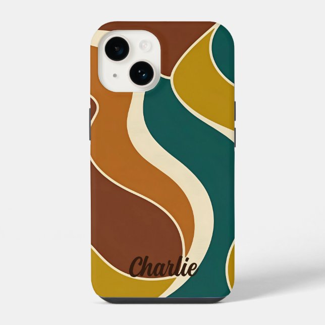Coque iPhone Étui iPhone Case-Mate Minimalist Retro Waves (Verso)