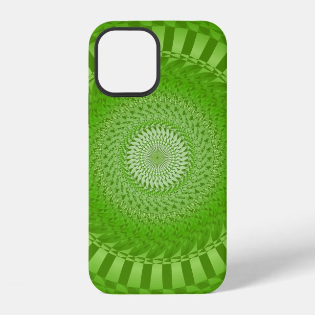 Coque iPhone Étui iPhone Case-Mate Sun Mandala vert (Verso)